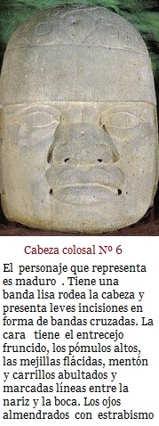 cabeza olmeca numero 6